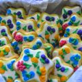 Galletas de glasa con flores