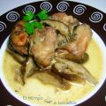 Conejo con soja y shiitake