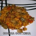 Arroz con alcachofas y jamón en Gm E Y D