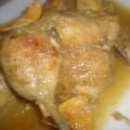 ZANCOS DE POLLO EN SALSA DE MANDARINA