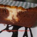 Brownie de chocolate y queso.