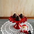 Árbolitos de navidad de merengue y chocolate!!