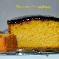 Bizcocho de calabaza con cobertura de chocolate