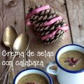 Crema de setas con calabaza