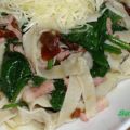 PASTA FRESCA y TALLARINES CON ESPINACAS Y BACON