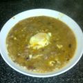 Sopa castellana con huevo