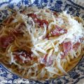 PASTA CON JAMÓN SERRANO Y QUESO GRANA PADANO