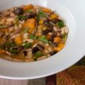 Alubias con calabaza y setas
