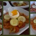 Ensalada con pechugas de pollo a las hierbas