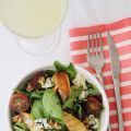 Ensalada de pera, queso azul y nueces