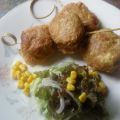 BOLITAS DE POLLO Y PIMIENTOS ASADOS