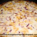 Quiché de bacon y queso