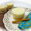 Arroz con leche con compota de manzana