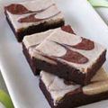 Brownies con crema de cappuccino