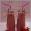 Batido de fresas con chocolate blanco...