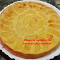 Tarta de melocotón al horno thermomix