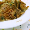 Rovellones salteados con ajo y perejil