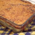lasaña de carne, espinacas y champis