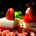 Gelatina de Djeibi y Lben con  Bouzekri relleno