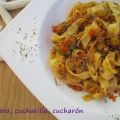 Fetuccini con salsa de calamares