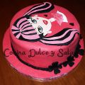 Tarta Draculaura (Monsters) para Lucía