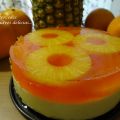 TARTA HELADA DE NARANJA CON PIÑA