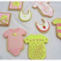 Galletas decoradas de bebé.