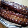 Churrasco con miel y brandy