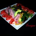 ENSALADA DE GARBANZOS JAMÓN DE YORK Y AGUACATE