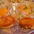 Huevos fritos con ajetes