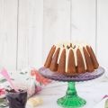Bundt Cake de chocolate blanco y cereza negra