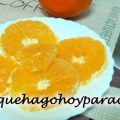 Naranjas preparadas con azúcar