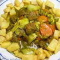 Ternera con alcachofas y boletus
