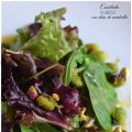 Ensalada de habitas con aliño de membrillo