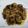 Coles de Bruselas al curry