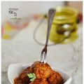 albóndigas con salsa de verduras
