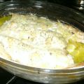 pescada al horno con gambas