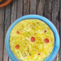 FRITTATA DE QUESO Y TOMATES CHERRY