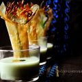 Crema de al-kharshûf al comino con su crujiente