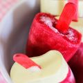Raspberry White Chocolate Popsicles