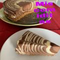 TARTA CEBRA TRES CHOCOLATES