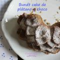 Bundt cake de plátano y choco