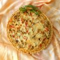 Quiché de berenjenas y mozzarella