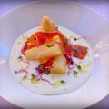 ESPÁRRAGOS BLANCOS CON JAMÓN IBÉRICO Y ESPUMA[...]
