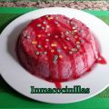 FLAN DE FRESA Y LECHE CONDENSADA EN MICROONDAS