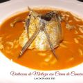 Ventrescas de Merluza con Crema de Camarones