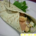 WRAP GAMBAS Y RUCULA