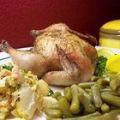 Pollo al horno con perejil y limón