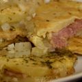 Patatas a la importancia rellenas de jamón