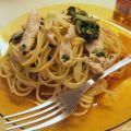 Espaguetti con Pencas y Pollo